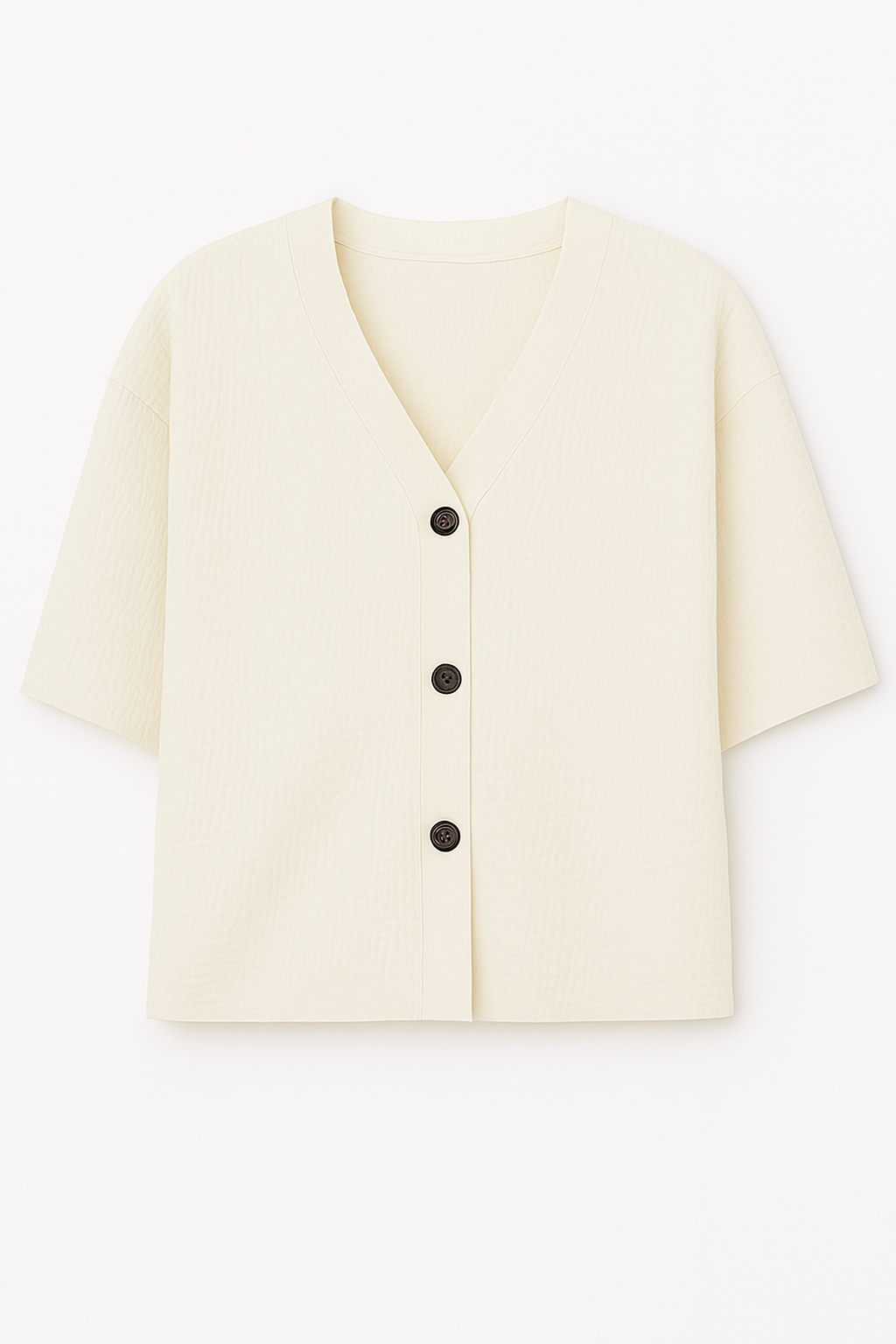 Blusa Texturizada con Botones – Casual y Chic