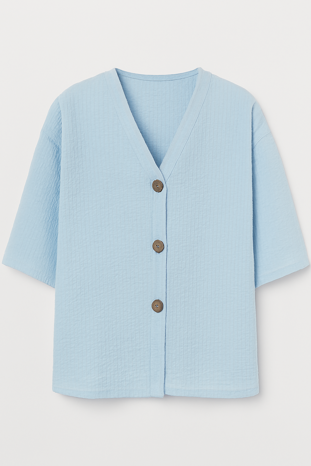 Blusa Texturizada con Botones – Casual y Chic