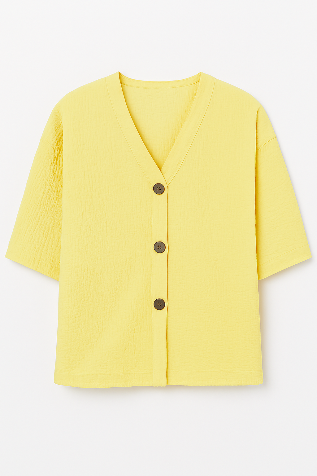 Blusa Texturizada con Botones – Casual y Chic