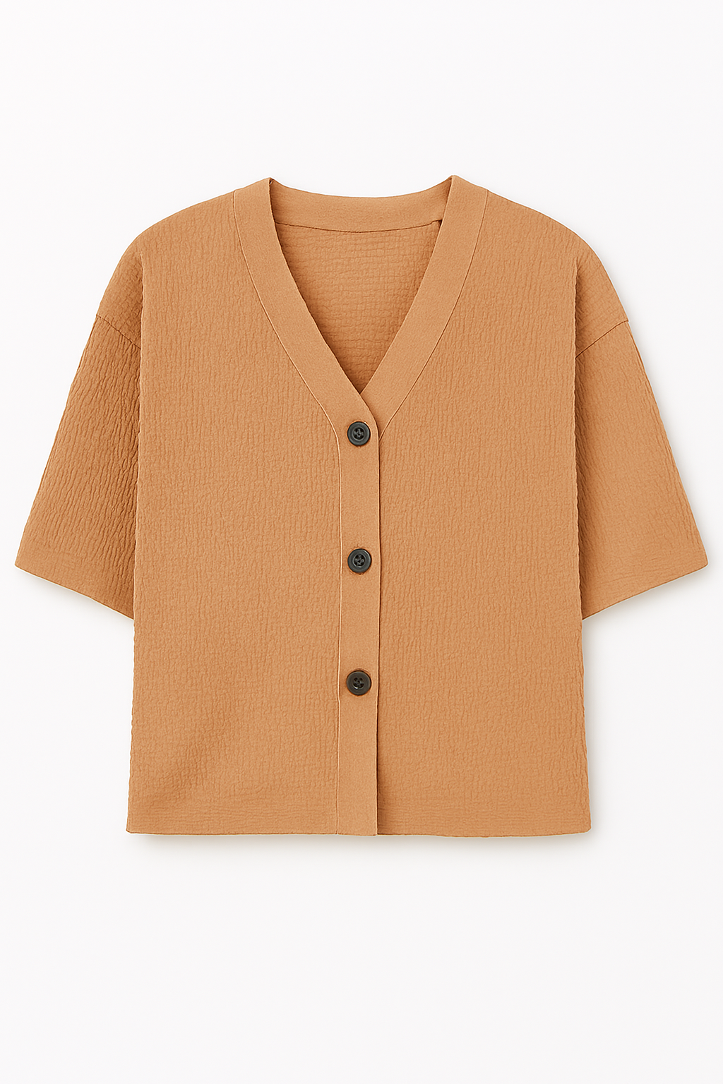 Blusa Texturizada con Botones – Casual y Chic